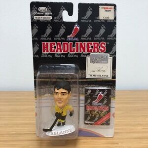 Corinthian‎ Headliners Teemu Selanne Figure Fan Yellow NHLPA 1996 Vintage